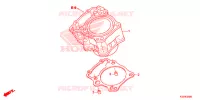 CYLINDRE pour Honda CBR 300 ABS HRC TRICOLOR de 2015