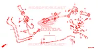 LEVIER DE GUIDON   CABLE   COMMODO pour Honda CBR 300 ABS HRC TRICOLOR de 2015