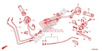 LEVIER DE GUIDON   CABLE   COMMODO pour Honda CBR 300 ABS MATT BLACK de 2015