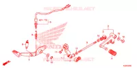 PEDALE pour Honda CBR 300 BLACK de 2016