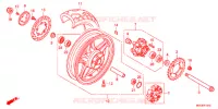 ROUE ARRIERE (MOULURE) pour Honda CB 1100 EX ABS SPECIAL EDITION de 2014