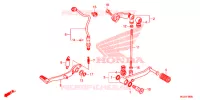 PEDALE pour Honda CBR 500 R ABS de 2013