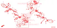 CLIGNOTANT pour Honda CBR 500 R ABS RED de 2013