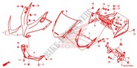 TETE DE FOURCHE pour Honda CBR 500 R ABS RED de 2013