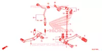 PEDALE pour Honda CBR 500 R de 2013