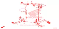 PEDALE pour Honda CBR 500 R de 2015
