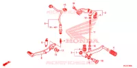 PEDALE pour Honda CBR 500 R de 2015