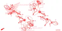CLIGNOTANT pour Honda CBR 500 R de 2016