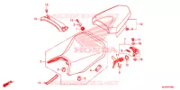 SELLE pour Honda CBR 500 R BLACK de 2016