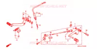 PEDALE pour Honda CBR 600 F2 SUPER SPORT de 1992