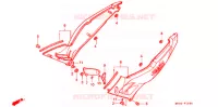COUVERCLES LATERAUX pour Honda CBR 600 F2 SUPER SPORT de 1993