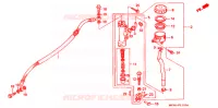 MAITRE CYLINDRE DE FREIN ARRIERE pour Honda CBR 600 F3 SUPER SPORT de 1995