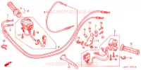 LEVIER DE GUIDON   CABLE   COMMODO ('01 '06) pour Honda CBR 600 F4 de 2004