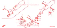 SILENCIEUX D'ECHAPPEMENT pour Honda CBR 600 F4 de 2004