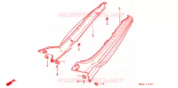 COUVERCLES LATERAUX pour Honda CBR 600 F HURRICANE de 1989