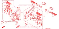 REPOSE PIED pour Honda CBR 600 F HURRICANE de 1989