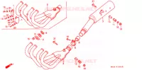 SILENCIEUX D'ECHAPPEMENT pour Honda CBR 600 F HURRICANE de 1989