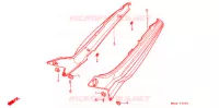 COUVERCLES LATERAUX pour Honda CBR 600 F HURRICANE de 1989