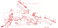 GUIDON pour Honda CBR 600 F HURRICANE de 1989
