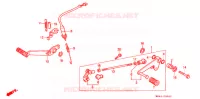 PEDALE pour Honda CBR 600 F HURRICANE de 1989