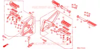 REPOSE PIED pour Honda CBR 600 F HURRICANE de 1989