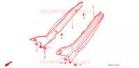 COUVERCLES LATERAUX pour Honda CBR 600 F HURRICANE de 1990
