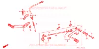 PEDALE pour Honda CBR 600 F HURRICANE de 1990