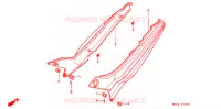 COUVERCLES LATERAUX pour Honda CBR 600 F HURRICANE de 1990