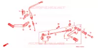 PEDALE pour Honda CBR 600 F HURRICANE de 1990