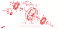 ROUE AVANT pour Honda CBR 600 RR ABS TRICOLOR de 2016
