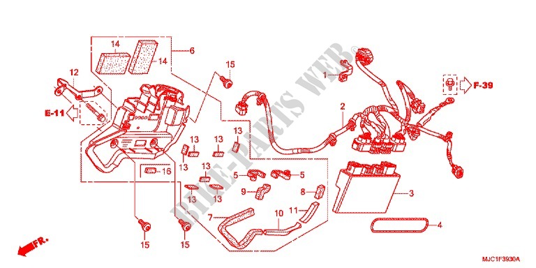 UNITE ABS (CBR600RA) pour Honda CBR 600 RR ABS TRICOLOR de 2013