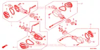 CLIGNOTANT pour Honda CBR 600 RR ABS REPSOL de 2013