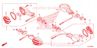 CLIGNOTANT pour Honda CBR 600 RR ABS BLACK de 2016