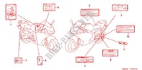 ETIQUETTE DE PRECAUTIONS pour Honda CBR 600 RR de 2003