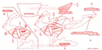 AUTOCOLLANTS (1) pour Honda CBR 600 RR de 2004
