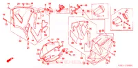 CARENAGES INFERIEUR pour Honda CBR 600 RR de 2004