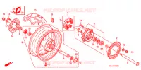ROUE ARRIERE pour Honda CBR 600 RR SPECIAL JIR de 2008