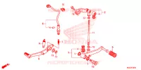 PEDALE pour Honda CBR 400 R WHITE de 2014