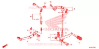 PEDALE pour Honda CBR 500 R ABS de 2016
