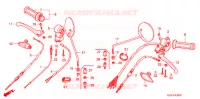 LEVIER DE GUIDON   CABLE   COMMODO pour Honda BENLY CD 50 de 2004