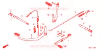 PEDALE   KICK pour Honda BENLY CD 50 de 2004