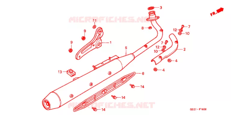 SILENCIEUX D'ECHAPPEMENT Honda MOTO 50 BENLY 2007  CD507
