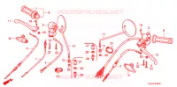 LEVIER DE GUIDON   CABLE   COMMODO pour Honda BENLY CD 50 SPECIAL de 2006