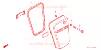 COUVERCLES LATERAUX pour Honda BENLY CD 50 SPECIAL de 1996