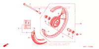 ROUE AVANT pour Honda BENLY CD 50 SPECIAL de 1996