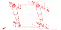 AMORTISSEUR ARRIERE pour Honda BENLY CD 50 SPECIAL de 1997