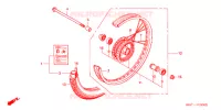 ROUE AVANT pour Honda BENLY CD 50 SPECIAL de 1999