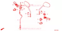 COMMODO   CABLE   RETROVISEUR pour Honda WAVE 110 I de 2010