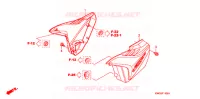 COUVERCLES LATERAUX pour Honda CG 125 CARGO PARTIDA ELETRICA de 2009