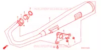 SILENCIEUX D'ECHAPPEMENT pour Honda CG 125 CARGO de 2000